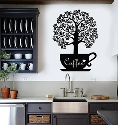 Kitchen Design Drawing On The Wall
