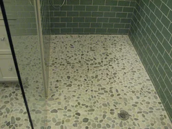 Photo of bathroom floor tiles