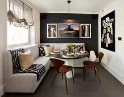 Kitchen with kitchen sofa and table photo