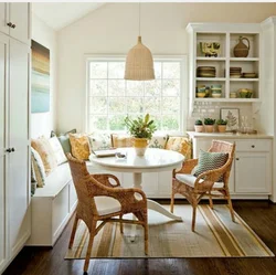 Kitchen with kitchen sofa and table photo