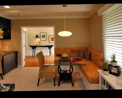 Kitchen with kitchen sofa and table photo