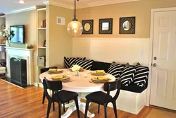 Kitchen with kitchen sofa and table photo