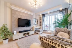 Interior in the apartment hall with your own photos