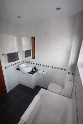 Bathroom In Khrushchev Design Black And White