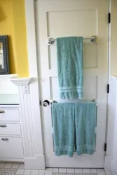 Where to hang towels in the bathroom photo