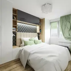 Photo of a modern bedroom 11 sq m