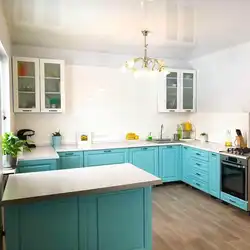 Лазурная Кухня В Интерьере