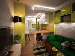 Room design 14 square meters kitchen