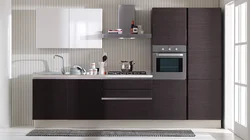 Mətbəx fotoşəkili üçün büzməli fasadlar