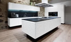 Corrugated facades for the kitchen photo