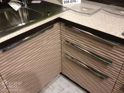 Corrugated facades for the kitchen photo