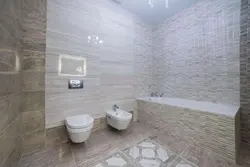Quartz vinyl tiles in the bathroom photo