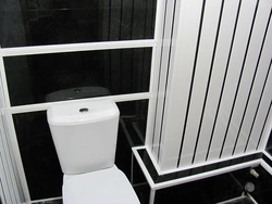 Paneling toilet bath photo