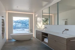 Bath room with window photo