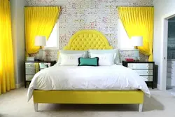 Light yellow bedroom photo