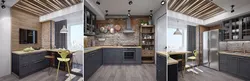 Loft Style Curtains In The Kitchen Interior