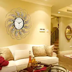 Clock in the living room interior