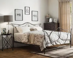 Bedroom With Wrought Iron Bed Interior