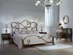 Bedroom With Wrought Iron Bed Interior