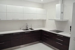 Kitchen design with white top