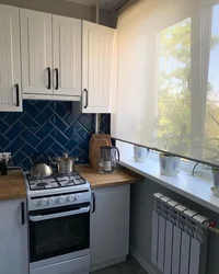 Kitchens with stove in Khrushchev photo