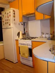 Kitchens with stove in Khrushchev photo