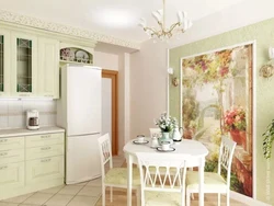 Wallpaper For The Kitchen Increasing The Space For A Small Kitchen Photo