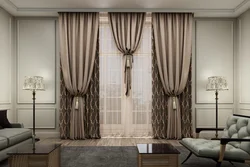 Living room curtain design