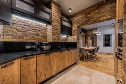 Kitchens in loft style corner photo design