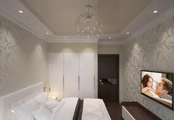 Photo Of Suspended Ceilings In A White Bedroom