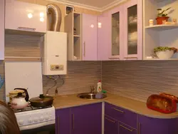 Кухня 6 кв м дизайн фото хрущевка с газовой колонкой