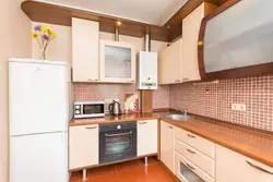 Mətbəx 6 kv m dizayn foto qaz su qızdırıcı ilə Xruşşov