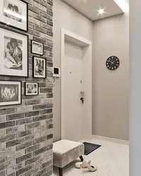 Interior hallway hallway brick