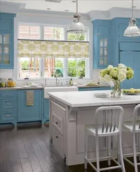 Provence blue kitchen photo