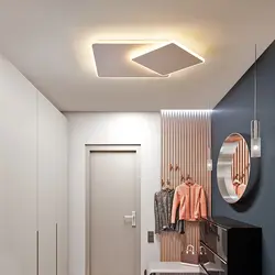 Bathroom ceiling design with lighting