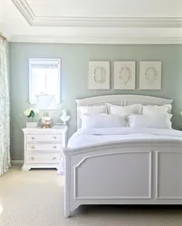 Спальны дызайн з белым гарнітурам