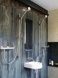 Vanna otağı dizaynında tropik duş fotoşəkili