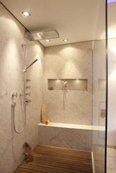 Tropical Shower In The Bathroom Design Photo