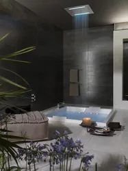 Tropical Shower In The Bathroom Design Photo