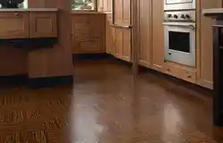 Modern linoleum in the kitchen interior