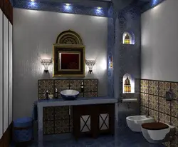 Bathroom according to oriental photo