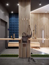 Slats In The Bathroom Interior