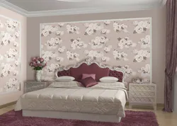 Floral Wallpaper For Bedroom Design Photo