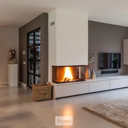 Kvartirada zamonaviy kamin foto dizayni