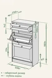Do-It-Yourself Shoe Rack In The Hallway, Drawings And Diagrams, Photos