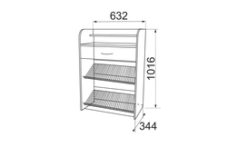 Do-it-yourself shoe rack in the hallway, drawings and diagrams, photos