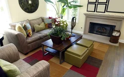 Sofa And Armchair In The Living Room Interior Photo