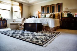 Carpet in the bedroom interior