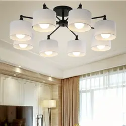 Chandeliers for suspended ceilings in the living room modern photos