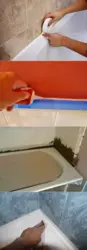 How to seal cracks in a bathroom photo